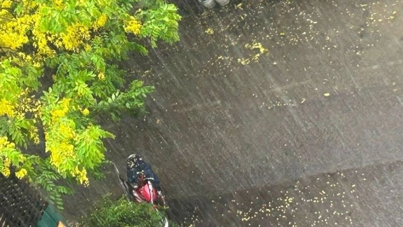 Mưa rào có thể chuyển dần sang trạng thái mưa vừa