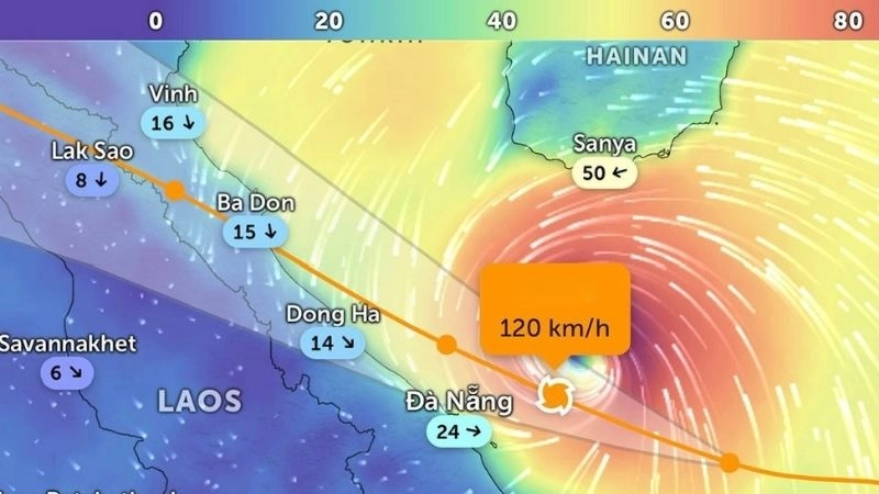 Tốc độ di chuyển thay đổi làm biến động quỹ đạo bão