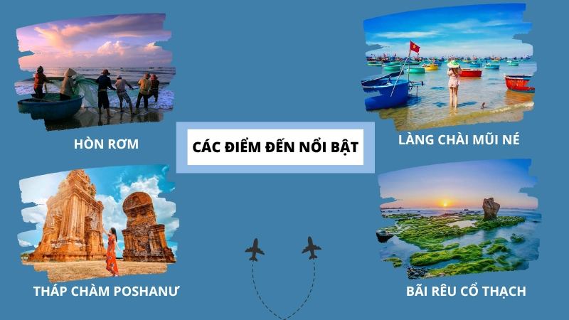 Các điểm đến lý tưởng 