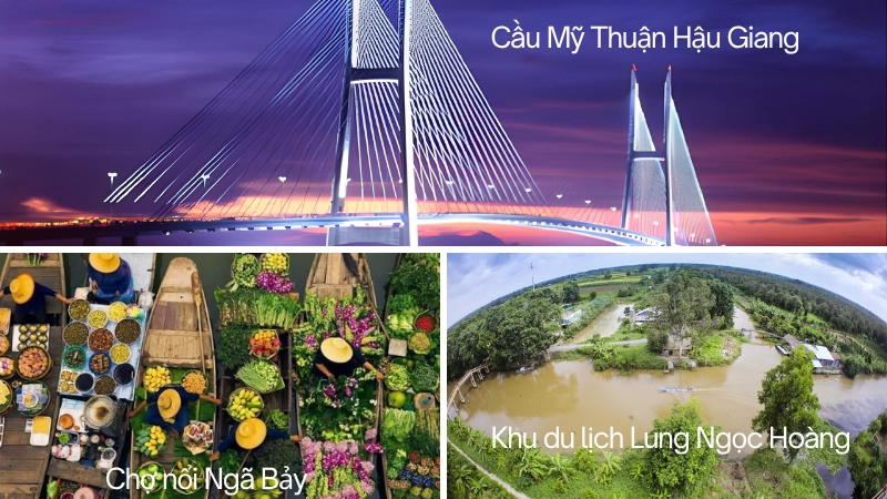 Khám phá nhịp sống sôi động trên Chợ nổi Ngã Bảy