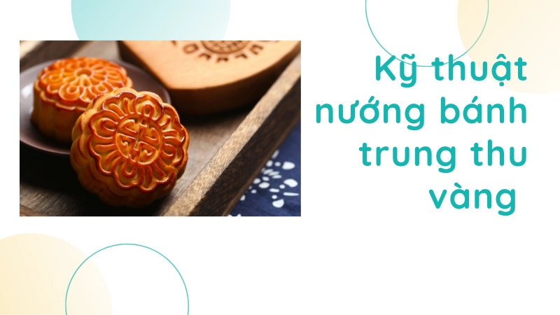 Thành phẩm bánh trung thu nướng màu vàng cánh gián đẹp mắt chuẩn vị