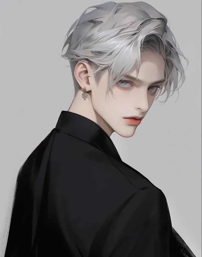 Ảnh anime nam lạnh lùng ác quỷ mang phong cách trầm, tối và rất cuốn.