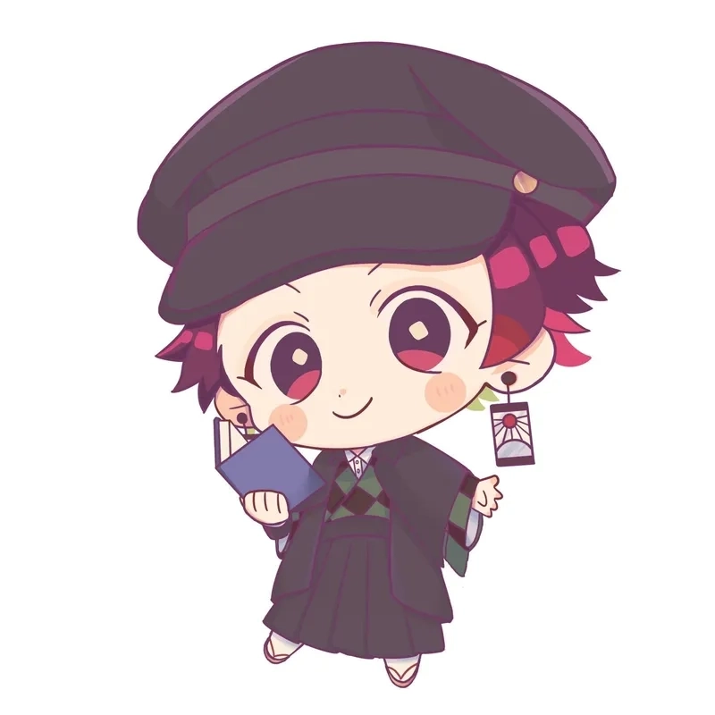 Hình nền tanjiro chibi giúp màn hình thêm sinh động.