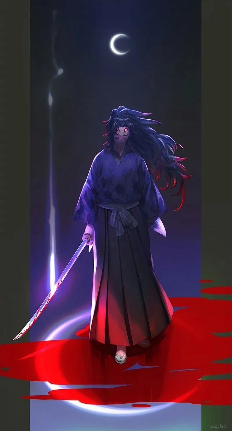 Kokushibo ngầu toát lên khí chất lạnh lùng và áp đảo ngay từ ánh nhìn đầu tiên.