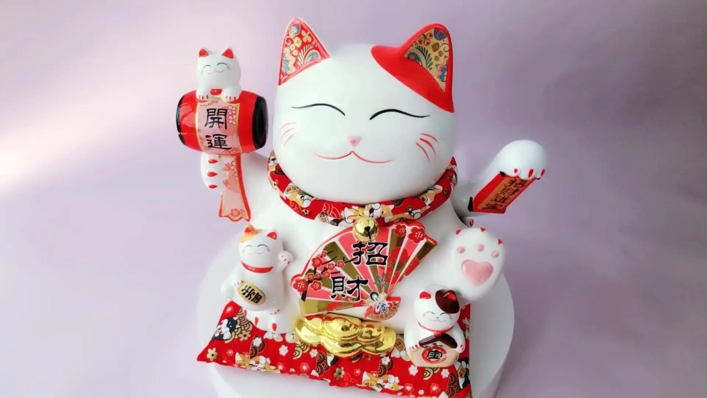 Hình nền mèo thần tài 4k rất sắc nét