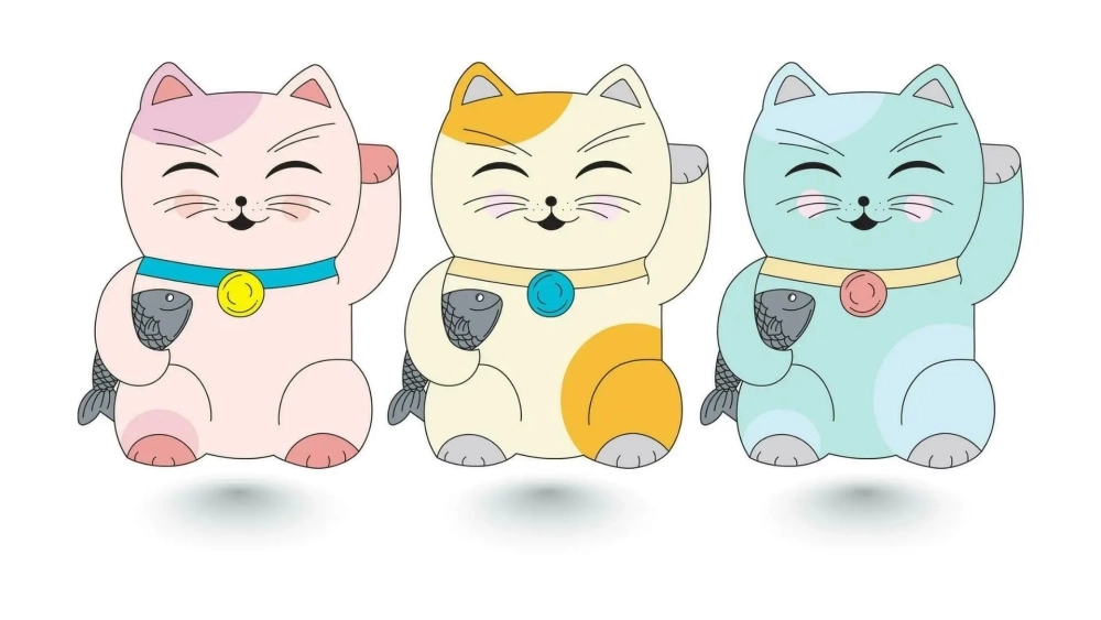 Mèo thần tài hình nền máy tính thu hút