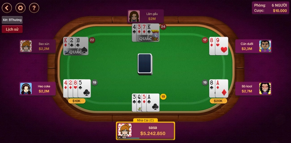 Sự thật chơi Xì dách hốt bạc triệu mỗi ván đấu