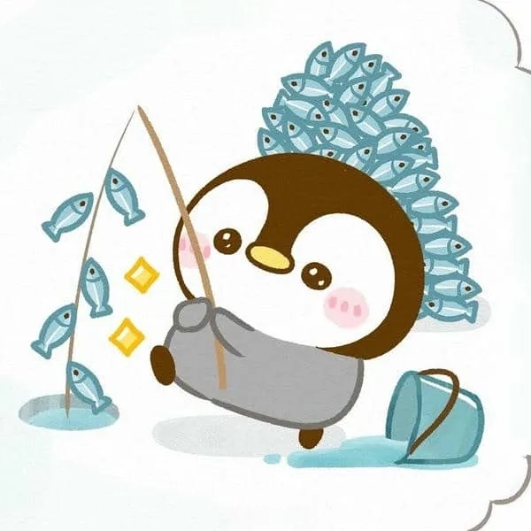 Avatar penguin profile phong cách cute, nhìn là thấy thân thiện.