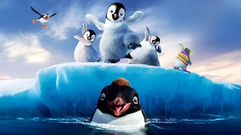 Hình nền cánh cụt dễ thương mang lại cảm giác vui vẻ.