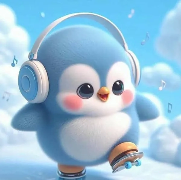 Avatar penguin cute được nhiều người yêu thích trên mạng xã hội.