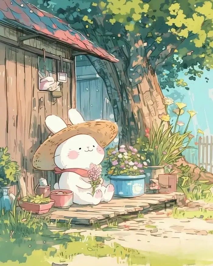 Ảnh avatar con thỏ ngầu tạo điểm nhấn cá tính riêng.