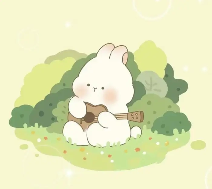 Avatar thỏ trắng mang vẻ ngoài tinh khôi, dễ nhìn.