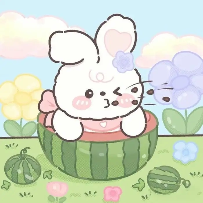 Ảnh thỏ làm avatar mang cảm giác đáng yêu, gần gũi.