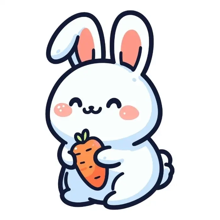 Ảnh thỏ trắng làm avatar tạo cảm giác nhẹ nhàng.