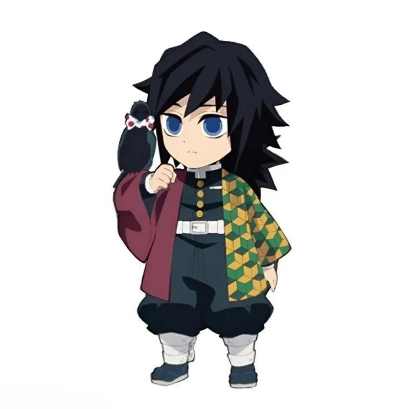 Giyu Tomioka chibi giữ nét lạnh lùng đặc trưng.