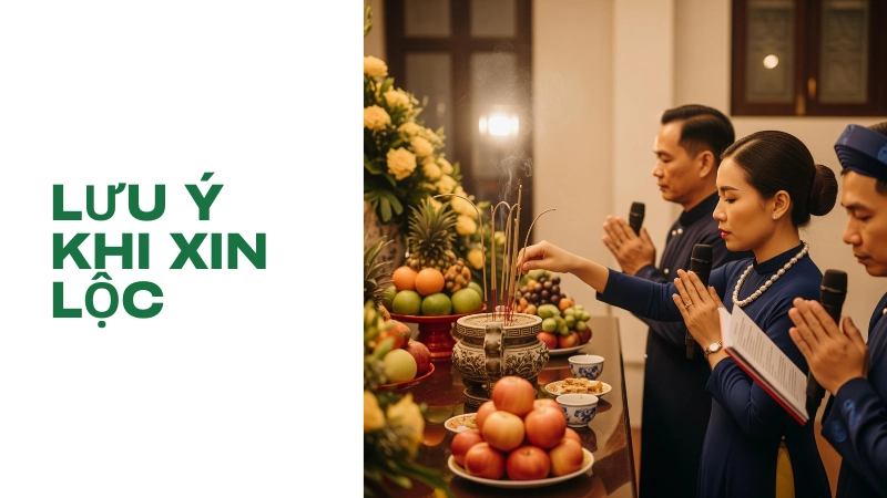 Những lưu ý khi xin lộc ông để tránh phạm đại kỵ tâm linh