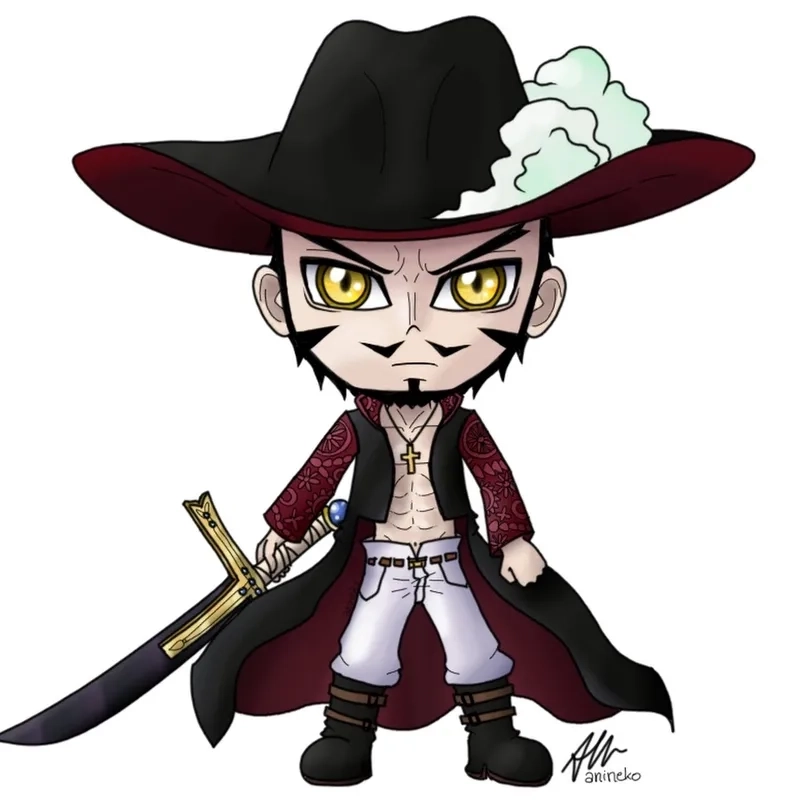 Mihawk cute chibi tạo cảm giác mới lạ.