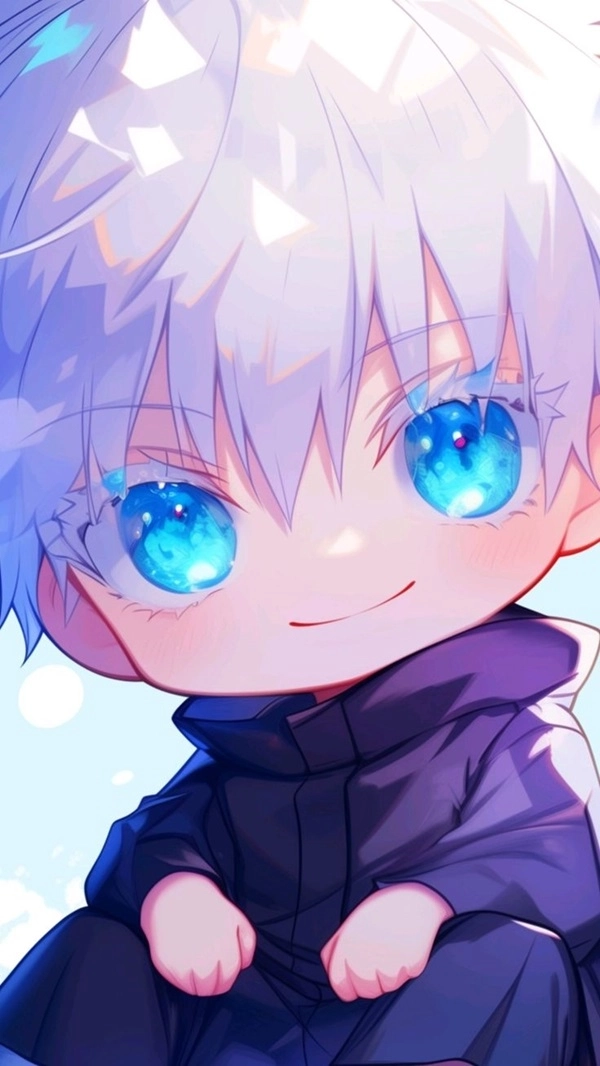 Gojo chibi manga có nét vẽ dễ thương.