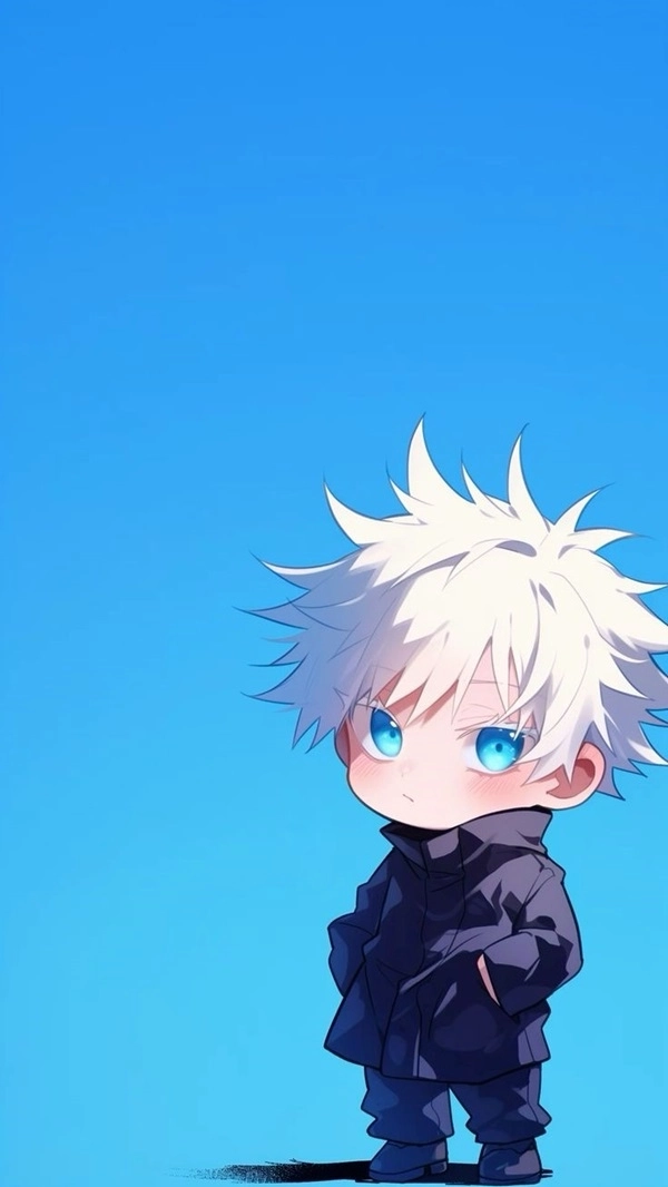 Hình nền Gojo chibi phù hợp cho điện thoại.