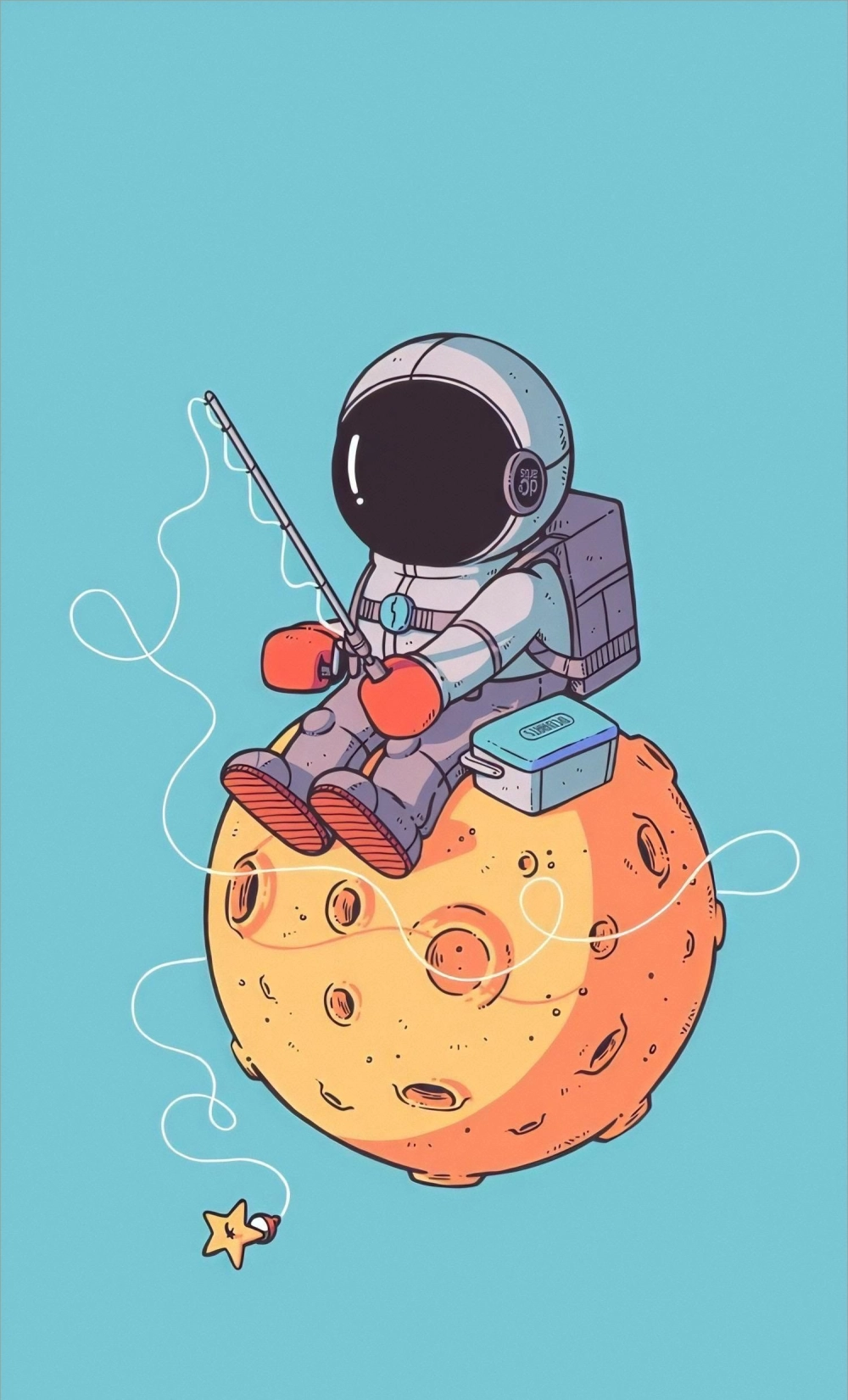 Hình phi hành gia thể hiện chủ đề vũ trụ độc đáo và cuốn hút.