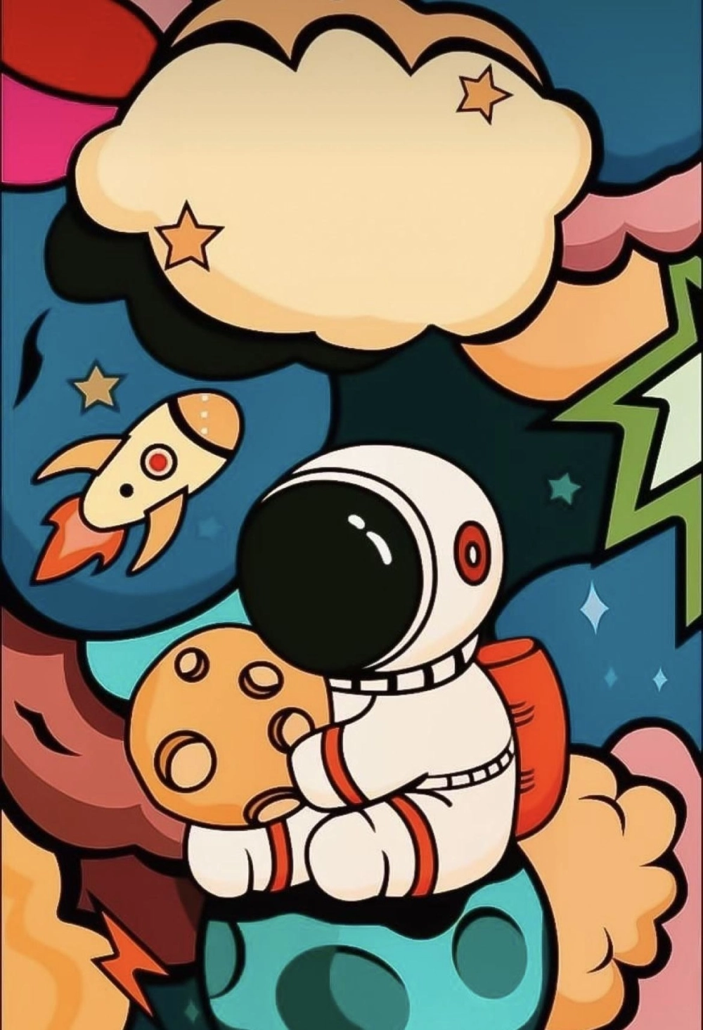 Avatar phi hành gia buồn gợi cảm giác trầm lắng và nhiều suy tư.