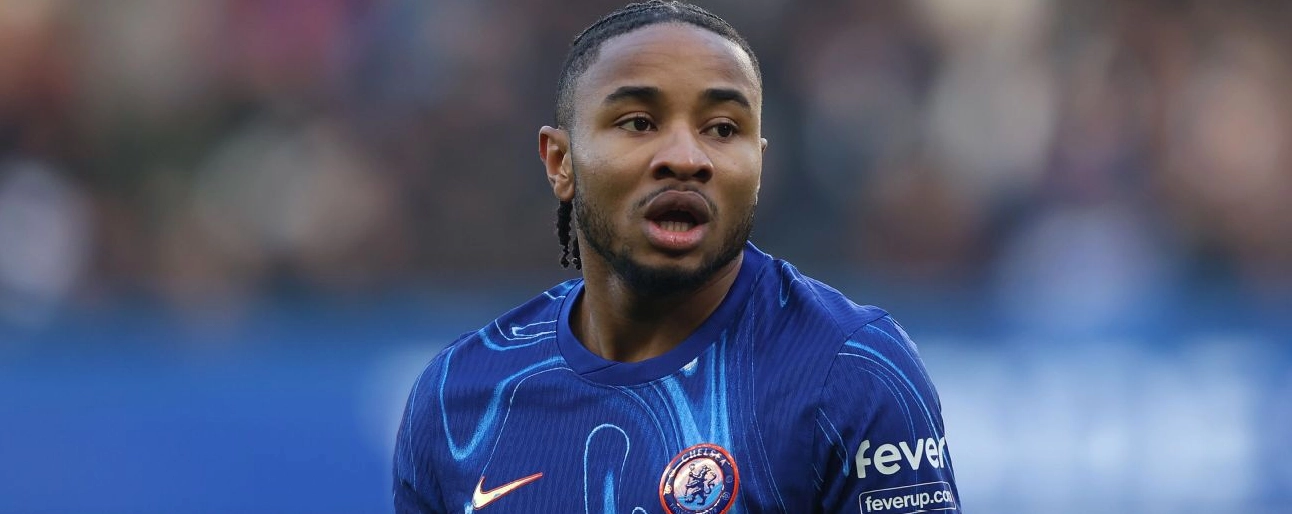 Christopher Nkunku trong trận đấu tại FA Cup cho Chelsea