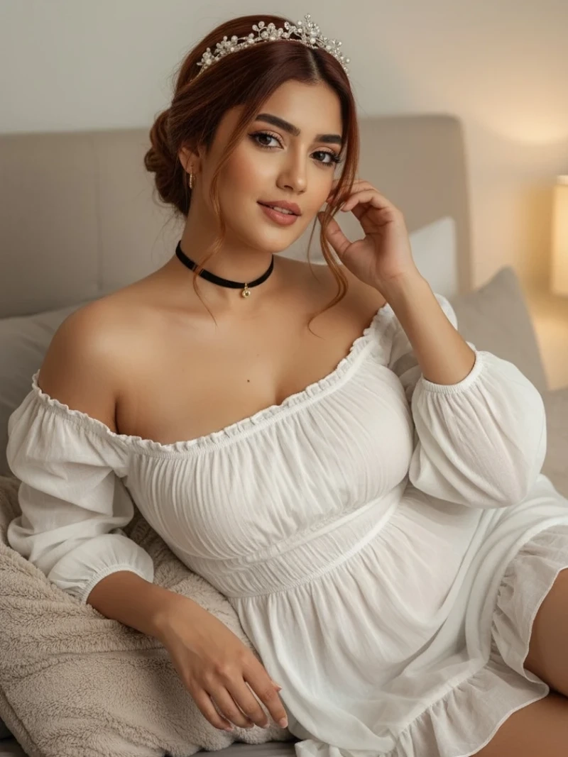 Vòng eo con kiến của gái đẹp mặc áo trễ vai ôm body