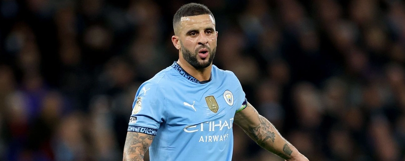 Kyle Walker của Manchester City trong trận đấu với Tottenham Hotspur