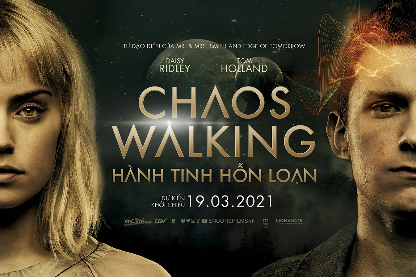 Tom Holland trong trang phục của phim Chaos Walking