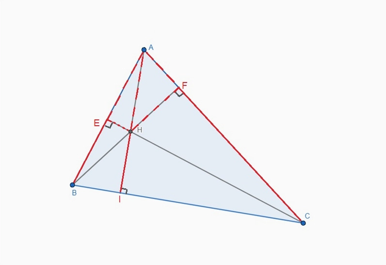A là trực tâm của tam giác HBC