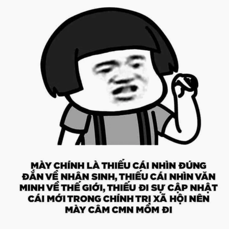 Ai cần giải trí thì vào xem meme chửi tục