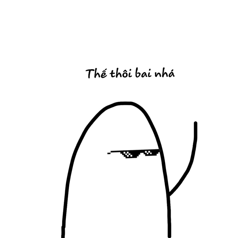 Ai nhìn cũng phải yêu với hình chào tạm biệt dễ thương