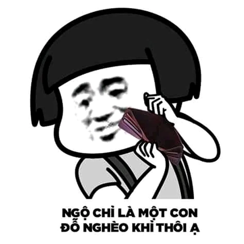 Ảnh chế thông báo chính thức hết tiền tiêu trong tháng