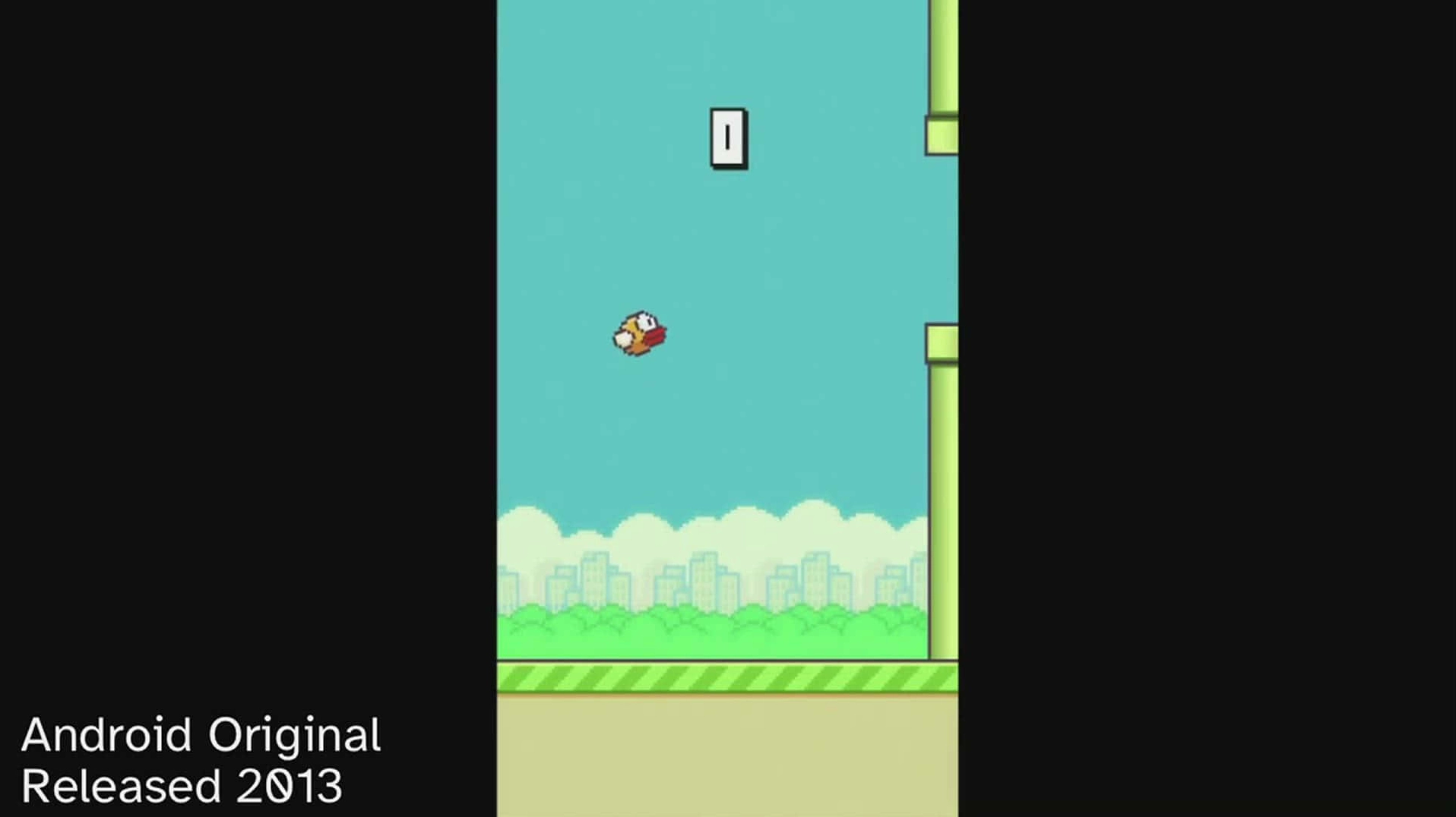 Ảnh chụp màn hình phiên bản mới của game flappy bird dùng làm hình nền đẹp mắt