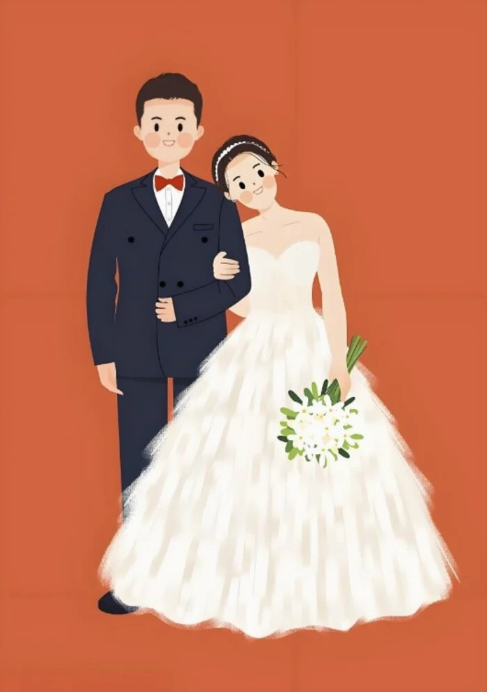 ảnh em bé meme chibi cô dâu chú rể