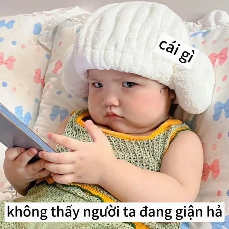ảnh em bé meme siêu hài hước viral mạng xã hội