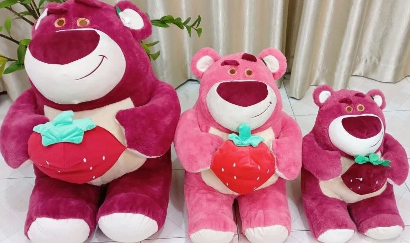 Ảnh gấu dâu Lotso đáng yêu ngoài đời siêu cưng