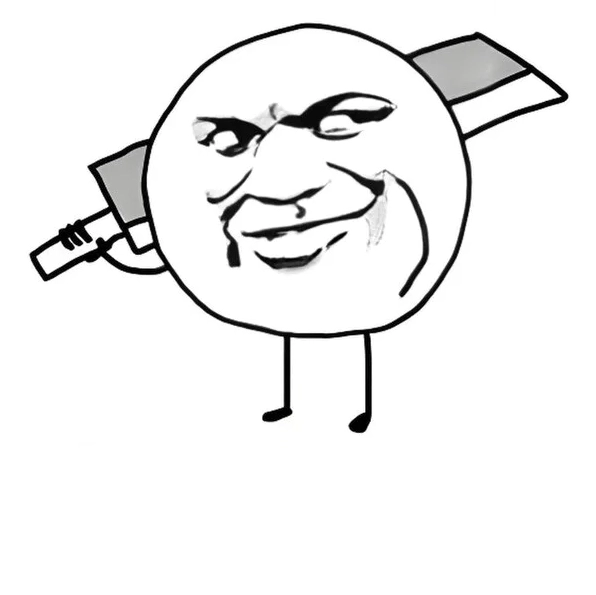 Ảnh meme cầm dao