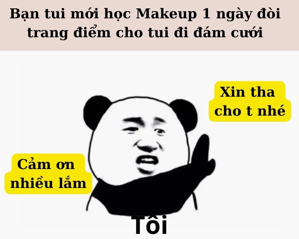 Ảnh meme cảm ơn chân thành nhưng nhìn mặt thì không thấy đáng tin
