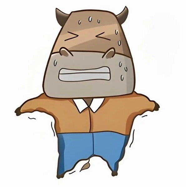 ảnh meme con trâu sợ quá lùi bước