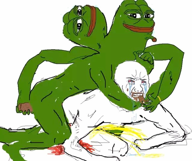 ảnh meme ếch xanh che mặt ngượng ngùng