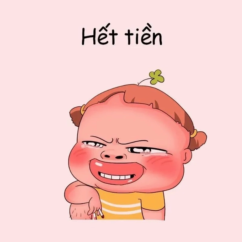Ảnh meme hết tiền ngạc nhiên
