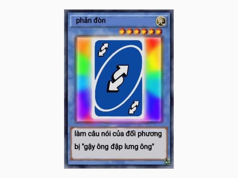 ảnh meme lá bài chế hài hước