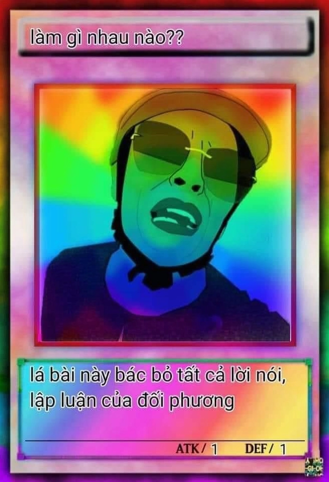ảnh meme lá bài kết thúc