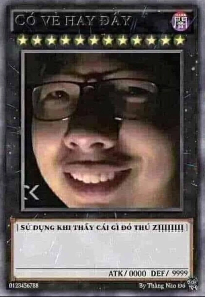 ảnh meme lá bài ngớ ngẩn