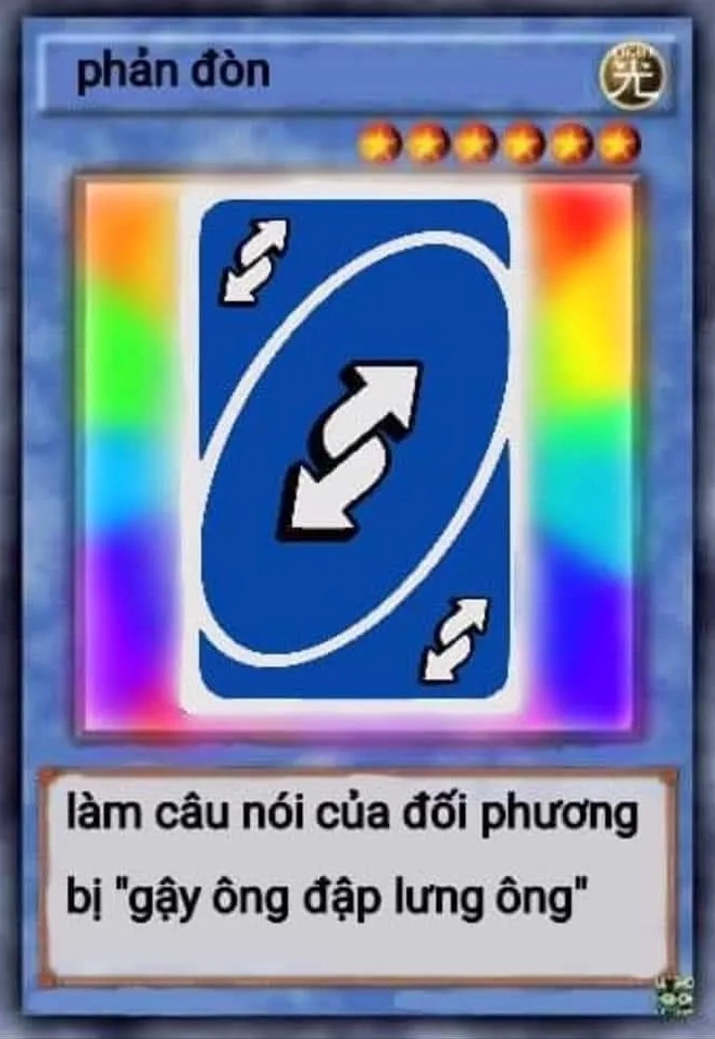 Ảnh meme thẻ bài Yugion Phản Đòn
