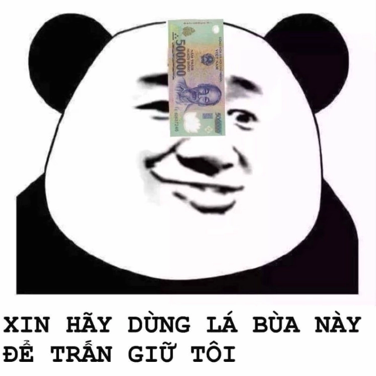 ảnh meme trung quốc xin hãy dùng lá bùa này để trấn giữ tôi