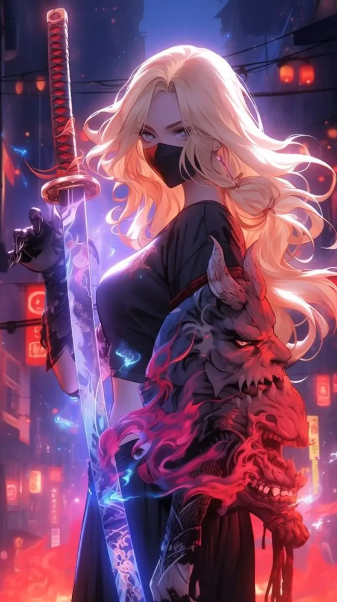 Ảnh nền anime boy đứng giữa rừng cây mùa thu lãng mạn