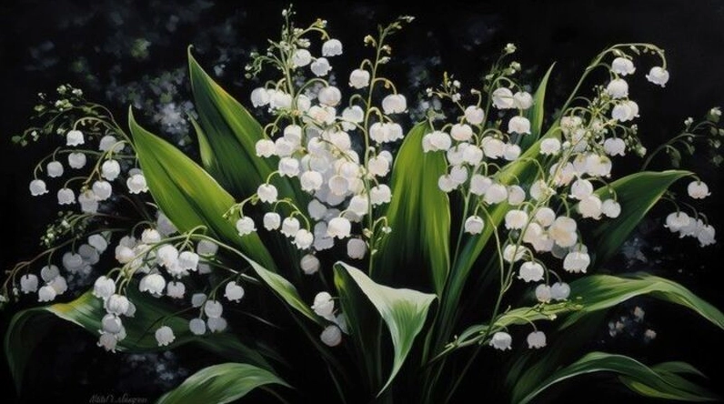 Ảnh nền điện thoại và máy tính hình nền hoa lan chuông khoe sắc giữa khu vườn