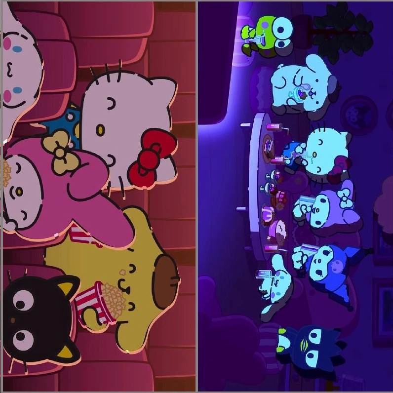 Ảnh nền iPad hình Hello Kitty màu hồng cực kỳ ngộ nghĩnh và đáng yêu